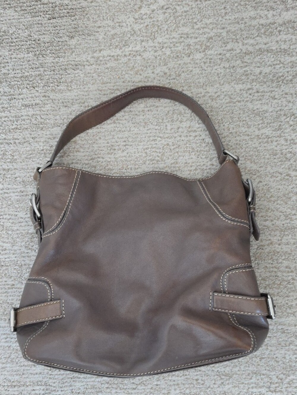 Michael Kors  Grey Leather Shoulder Bag